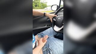 Playing with His Stick Shift