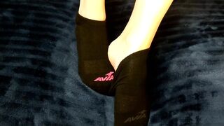 sock removal tease