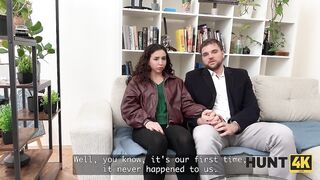 HUNT4K. A Slut with a Large Booty cheats on her Boyfriend for Cash
