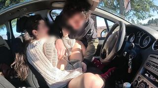 A stranger in the woods catches me masturbating in my car!