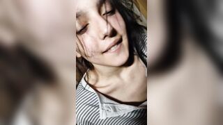 Delightful teen cunt drilled and inner creampie in close-up