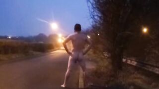 Stripped walk in street