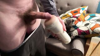 Big bushy schlong masturbation and cumming