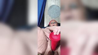What This babe Doing with That Giant Red Sex toy? See This Episode and U Will Know