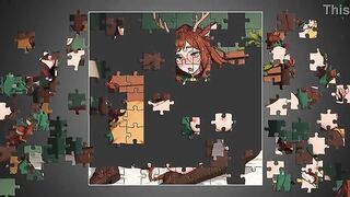 Reindeer Gal Pleasures Herself - Comics Puzzle Game - Comics Puzzle Simulator Ep three