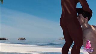 3some by the seashore