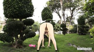 Her dream about exercising and meditating being fully bare in public