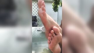 Nifty Step Sister Lets U Massage & Tickle Her Soft Obscene Soles in the Backyard (POV)