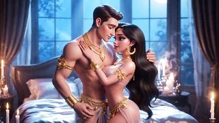 Luxury Toon Lovers Private Bedroom Romance Compilation - Gold Ornaments Carnal Animated Excitement