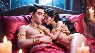 Sexy Toon Pair Romantic Night Excitement Compilation - Gold Jewelry Carnal Animated Love