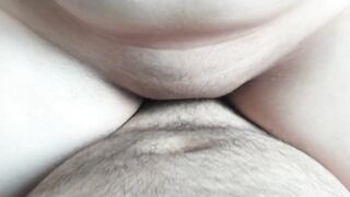 Overweight virgin male 1st time sex! Lost his virginity and creampie a stepsister