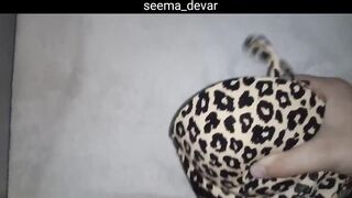 Cum on leopard print bombshell bikini