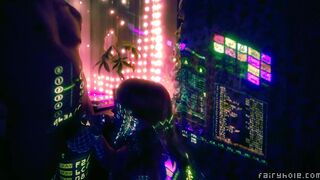 dreamy cyber fairy oral-sex