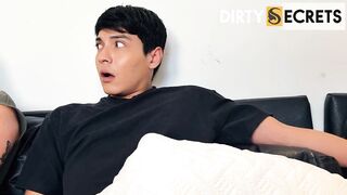 I SUCK MY BOYFRIENDS SHLONG BELOW THE BLANKETS WHILST WE SEE A VIDEO WITH OUR ALLIES.