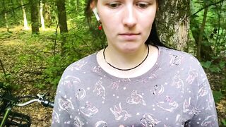 Helped a beauty fix her bike in the midst of nowhere and that babe thanked me with a moist outdoor doggy style & drank all my cum