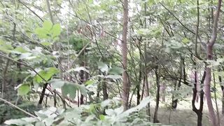 I quickly cum in her throat in the forest with talking and spit – Lesbo_illusion