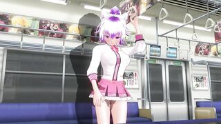 CG MANGA Schoolgirl didn't wear pants on the teach (Part 1)