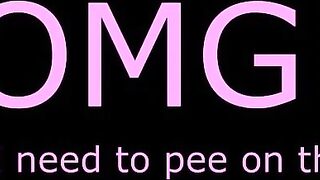 Hot peeing jeans on public place