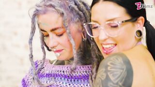 Inked Girl Takes ATM Trio