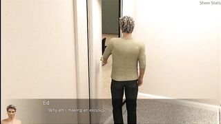 Project hotwife - gameplay - roleplay - taboo - pair do sex in office caught by stranger
