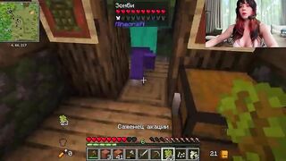 Sexy Screwing with Breasty Sweetie Fox After Playing Minecraft
