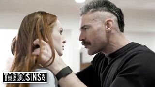 Widowed Dude Have Sex With Stepson's Redhead Girlfriend