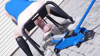Car Jack Fetish. Biggest Monster Sex tool Sluggishly Goes Into TAUT Stepsister's Cunt. Kinky Outdoor Masturbation