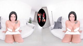 VRLATINA VR POV: LARGE MELONS AND DEEPTHROAT ADDICTION