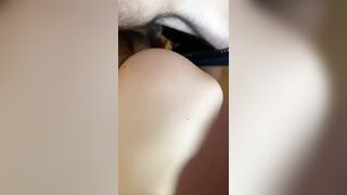 we drilled twice that guy came twice on my butt and abdomen