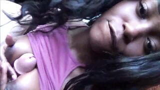 breasty black teen sucking bwc and screwed hard