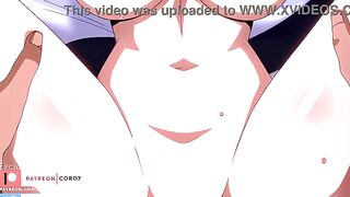 Akeno takes your schlong with her GIANT BOOBIES ANIME JOI