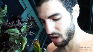 Shaggy french cougar hard screwed and sodomized w goo on body