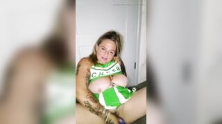 Cheerleader Playing with Sex-toy
