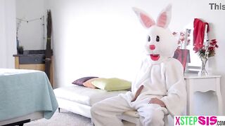 Creampie for stepsister out of knowing it was stepbro coz of the custome