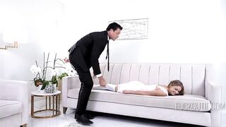 Stepdad Flips Her Plank Prank Into Unfathomable Hardcore Sex