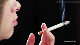 Ultra HD Russian Angel Smokin' Cigarette Seaside