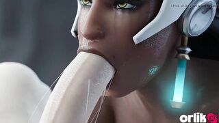 Symmetra Loves Large Cock in Her Butt - CG Overwatch Anal Animation