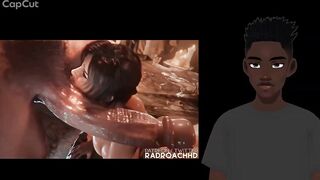 Lara Croft takes the massive shlong ever