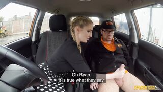 Nake Blond PARTYGIRL with FLAWLESS BODY Car Sex FULL MOVIE - Fake Driving School