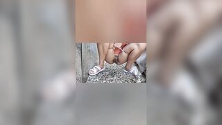 Collection of amateur movies of couples peeing on a farm