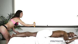 INTIMATE PrivateBlack - Pretty Julia Rocka Gives Sloppy Head In 69!