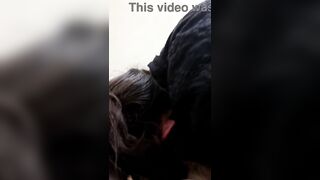 That babe sucks me until I cum in her throat and then rides me until that babe cums.