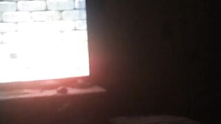 Girlfriend watches me wank