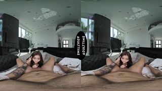 UP CLOSE VR - Nicole Doshi Takes Control In Cowgirl Vr Pov With Large Tit Hardcore Ride