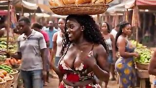 Hawt black [ AI Generated ] back hawt afro nigerian darksome large tits massive booty thick lascivious mother I'd like to fuck twin sister abode wife raw banged by a teen naija impressive darksome chap raw after oral pleasure, mixed missionary