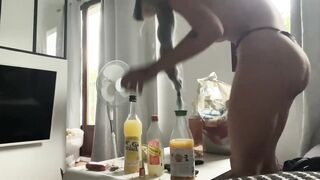 Cleaning flat after biggest depressive clip and complaining about my life then freaking out