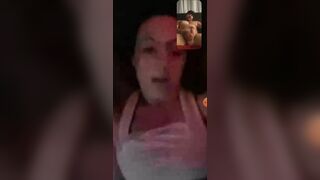 Hawt white angel and Sexy Lalin girl Dude Masturbate Over The Phone Jointly Until They One as well as the other Cum