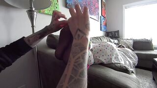 Kinky Step Sister Tickles & Licks Her Feeble Step Brother’s Ticklish Feet