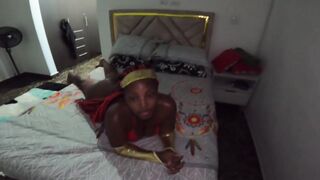Chat It Up With a Marvelous Black Wonder Woman In My Bedroom On My Couch Made Her Suck My Knob To Stay For The Night - Mastermeat1