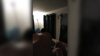 Gorgeous discharged of charming thick hotty with thong on with cum all over her body